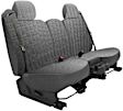 K025-12-2LSV Front Row Seat Cover, Silver, Made of Velour, Solid Design, Low Back Bucket Scottsdale Series