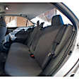 K025-12-3OCH Front Row Seat Cover, Charcoal, Made of Spacer Mesh, Solid Design, Low Back Bucket Cool Mesh Series