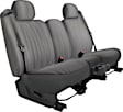 K025-14-0RSV Front Row Seat Cover, Silver, Made of Velour, Solid Design, Low Back Bucket Plush Regal Series