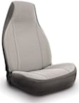 K025-14-16PW Front Row Seat Cover, Gray, Polyester, Solid Design, Low Back Bucket GrandTex Series