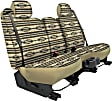 K036-19-1STN Second Row Seat Cover, Tan, Made of Tweed, Southwest Design, Low Back Bucket Southwest Sierra Series