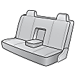 K132-01-0ASW Front Row Seat Cover, Snow, Made of Neoprene, Superflauge Design, Solid Backrest And Cushion Bench Camo Series