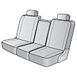 K212-10-0MSV Front Row Seat Cover, Silver, Made of Velour, Solid Design, 40/20/40 Split Backrest And Cushion Madera Series