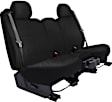 2008 Chevrolet Suburban 2500 - Front Row, Black, Seat Cover, With Center Console; Without Center Cushion Storage, Made of Spacer Mesh, Solid Design, 40/20/40 Split Backrest And Cushion