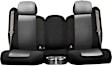 K212-13-22ZCB Front Row Seat Cover, Charcoal Insert With Black Sides, Made of Neosupreme, Solid Design, 40/20/40 Split Backrest And Cushion Neosupreme Series