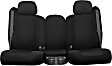 K212-13-2UBC Front Row Seat Cover, Black Insert With Black Sides, Made of Neoprene, Solid Design, 40/20/40 Split Backrest And Cushion Genuine Neoprene Series