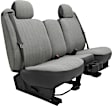 K212-13-4TGY Front Row Seat Cover, Gray, Made of Tweed, Solid Design, 40/20/40 Split Backrest And Cushion Duramax Tweed Series
