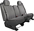 K212-14-10RSV Front Row Seat Cover, Silver, Made of Velour, Solid Design, 40/20/40 Split Backrest And Cushion Plush Regal Series