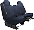 K212-14-19LOB Front Row Seat Cover, Ocean Blue, Made of Velour, Solid Design, 40/20/40 Split Backrest And Cushion Scottsdale Series