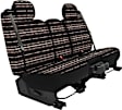 K212-14-19SBK Front Row Seat Cover, Black, Made of Tweed, Southwest Design, 40/20/40 Split Backrest And Cushion Southwest Sierra Series