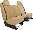 K212-14-1TTN Front Row Seat Cover, Tan, Made of Tweed, Solid Design, 40/20/40 Split Backrest And Cushion Duramax Tweed Series