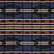 K212-19-1SDB Front Row Seat Cover, Dark Blue, Made of Tweed, Southwest Design, 40/20/40 Split Backrest And Cushion Southwest Sierra Series