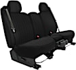 K212-19-2TBK Front Row Seat Cover, Black, Made of Tweed, Solid Design, 40/20/40 Split Backrest And Cushion Duramax Tweed Series