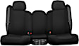 K212-21-4UBC Front Row Seat Cover, Black Insert With Black Sides, Made of Neoprene, Solid Design, 40/20/40 Split Backrest And Cushion Genuine Neoprene Series