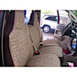 K212-23-1TBN Front Row Seat Cover, Brown, Made of Tweed, Solid Design, 40/20/40 Split Backrest And Cushion Duramax Tweed Series
