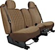 K212-23-3TBN Front Row Seat Cover, Brown, Made of Tweed, Solid Design, 40/20/40 Split Backrest And Cushion Duramax Tweed Series