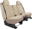 K212-25-11TTS Front Row Seat Cover, Toast, Made of Tweed, Solid Design, 40/20/40 Split Backrest And Cushion Duramax Tweed Series