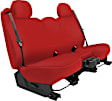 K212-25-12GRD Front Row Seat Cover, Red, Made of Neoprene, Solid Design, 40/20/40 Split Backrest And Cushion Genuine Neoprene Series