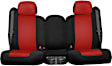 K212-26-12URC Front Row Seat Cover, Red Insert With Black Sides, Made of Neoprene, Solid Design, 40/20/40 Split Backrest And Cushion Genuine Neoprene Series