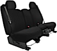 K212-26-14TBK Front Row Seat Cover, Black, Made of Tweed, Solid Design, 40/20/40 Split Backrest And Cushion Duramax Tweed Series