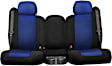 K212-26-14ZBB Front Row Seat Cover, Blue Insert With Black Sides, Made of Neosupreme, Solid Design, 40/20/40 Split Backrest And Cushion Neosupreme Series