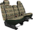 K212-26-9SGN Front Row Seat Cover, Green, Made of Tweed, Southwest Design, 40/20/40 Split Backrest And Cushion Southwest Sierra Series