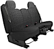 K212-35-3LCH Front Row Seat Cover, Charcoal, Made of Velour, Solid Design, 40/20/40 Split Backrest And Cushion Scottsdale Series