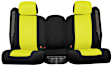 K212-37-3ZYB Front Row Seat Cover, Yellow Insert With Black Sides, Made of Neosupreme, Solid Design, 40/20/40 Split Backrest And Cushion Neosupreme Series