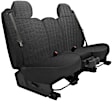 K212-41-0LCH Front Row Seat Cover, Charcoal, Made of Velour, Solid Design, 40/20/40 Split Backrest And Cushion Scottsdale Series