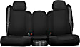 K214-01-1UBC Front Row Seat Cover, Black Insert With Black Sides, Made of Neoprene, Solid Design, 40/20/40 Split Backrest And Cushion Genuine Neoprene Series