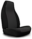 K214-03-36CB Front Row Seat Cover, Charcoal Insert With Black Sides, Polyester, Solid Design, 40/20/40 Split Backrest And Cushion GrandTex Series