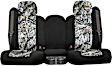 K301-A1-1KSW Second Row Seat Cover, Snow Insert With Black Sides, Made of Neoprene, Superflauge/Solid Design, Solid Backrest And Cushion Bench Camo Series