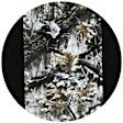 K301-A1-1KSW Second Row Seat Cover, Snow Insert With Black Sides, Made of Neoprene, Superflauge/Solid Design, Solid Backrest And Cushion Bench Camo Series