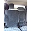 K301-A2-1RSV Second Row Seat Cover, Silver, Made of Velour, Solid Design, Solid Backrest And Cushion Bench Plush Regal Series