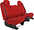2008 GMC Sierra 1500 - Second Row Seat Cover, Extended Cab Pickup, Headrest Openings Standard, Not For 07 Classic, Red, Made of Neoprene, Solid Design, Solid Backrest And Cushion Bench