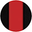 K301-B6-3ZRC Second Row Seat Cover, Red Insert With Black Sides, Made of Neosupreme, Solid Design, Solid Backrest And Cushion Bench Neosupreme Series