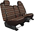K304-04-0SMN Second Row Seat Cover, Maroon, Made of Tweed, Southwest Design, Solid Backrest, 40/60 Split Cushion Southwest Sierra Series