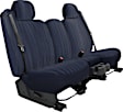 K307-15-1TDB Second Row Seat Cover, Dark Blue, Made of Tweed, Solid Design, 60/40 Split Backrest, Solid Cushion Bench Duramax Tweed Series
