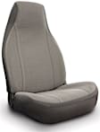 2012 GMC Sierra 1500 - Second Row Seat Cover, Extended Cab Pickup, Not For '07 Classic, Headrest Openings Standard, Gray, Polyester, Solid Design, 60/40 Split Backrest And Cushion