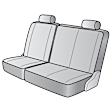 K321-16-2ASW Second Row Seat Cover, Snow, Made of Neoprene, Superflauge Design, 60/40 Split Backrest And Cushion Camo Series