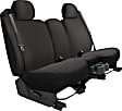 K335-01-2RBK Second Row Seat Cover, Black, Made of Velour, Solid Design, 60/40 Split Backrest And Cushion Plush Regal Series