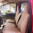 K335-06-0TBN Second Row Seat Cover, Brown, Made of Tweed, Solid Design, 60/40 Split Backrest And Cushion Duramax Tweed Series