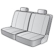 K340-25-0LTS Third Row Seat Cover, Toast, Made of Velour, Solid Design, 50/50 Split Backrest And Cushion Scottsdale Series