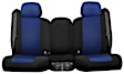K340-27-0ZBB Third Row Seat Cover, Blue Insert With Black Sides, Made of Neosupreme, Solid Design, 50/50 Split Backrest And Cushion Neosupreme Series