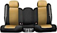 K340-27-1ZTB Third Row Seat Cover, Tan Insert With Black Sides, Made of Neosupreme, Solid Design, 50/50 Split Backrest And Cushion Neosupreme Series