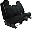 K343-01-8LBK Second Row Seat Cover, Black, Made of Velour, Solid Design, 60/40 Split Backrest And Cushion Scottsdale Series