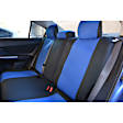 2013 Toyota Tundra - Second Row Seat Cover, Extended Cab Pickup, Headrest Openings Standard, Blue Insert With Black Sides, Made of Neosupreme, Solid Design, 60/40 Split Backrest And Cushion