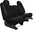 K343-10-0TBK Second Row Seat Cover, Black, Made of Tweed, Solid Design, 60/40 Split Backrest And Cushion Duramax Tweed Series