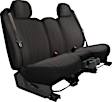 K343-17-0RBK Second Row Seat Cover, Black, Made of Velour, Solid Design, 60/40 Split Backrest And Cushion Plush Regal Series