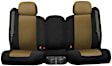 K343-17-0ZTB Second Row Seat Cover, Tan Insert With Black Sides, Made of Neosupreme, Solid Design, 60/40 Split Backrest And Cushion Neosupreme Series